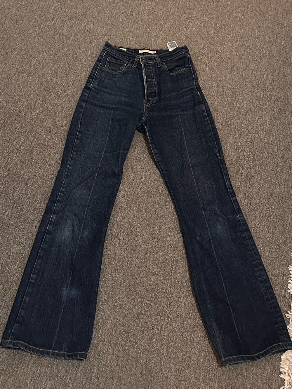 Levi's Dark Blue Flare Jeans - Women's Wide Leg